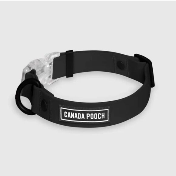 NWT LARGE Canada Pooch Waterproof & Odor Resistant Black Dog Collar & Leash Set - Picture 4 of 11